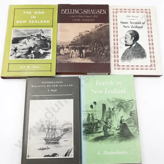 5 Capper & Dunmore Press NZ Historical Volumes