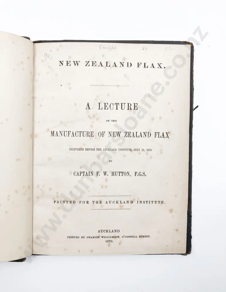 Bound Group Of 5 NZ Historical Pamphlets Image 1++