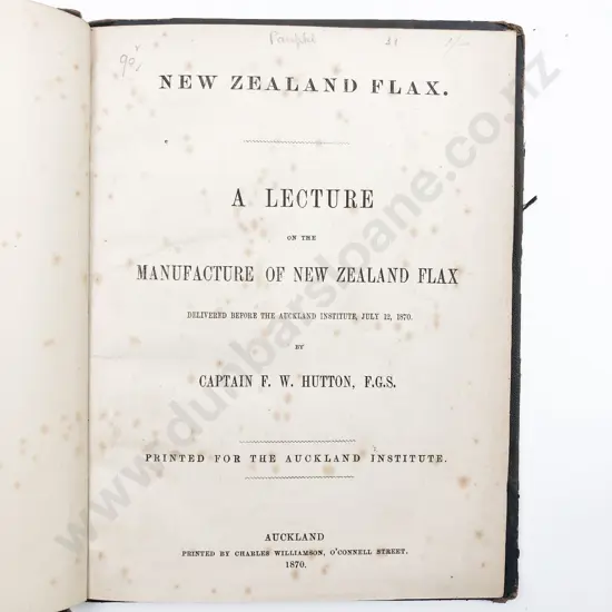 Bound Group Of 5 NZ Historical Pamphlets