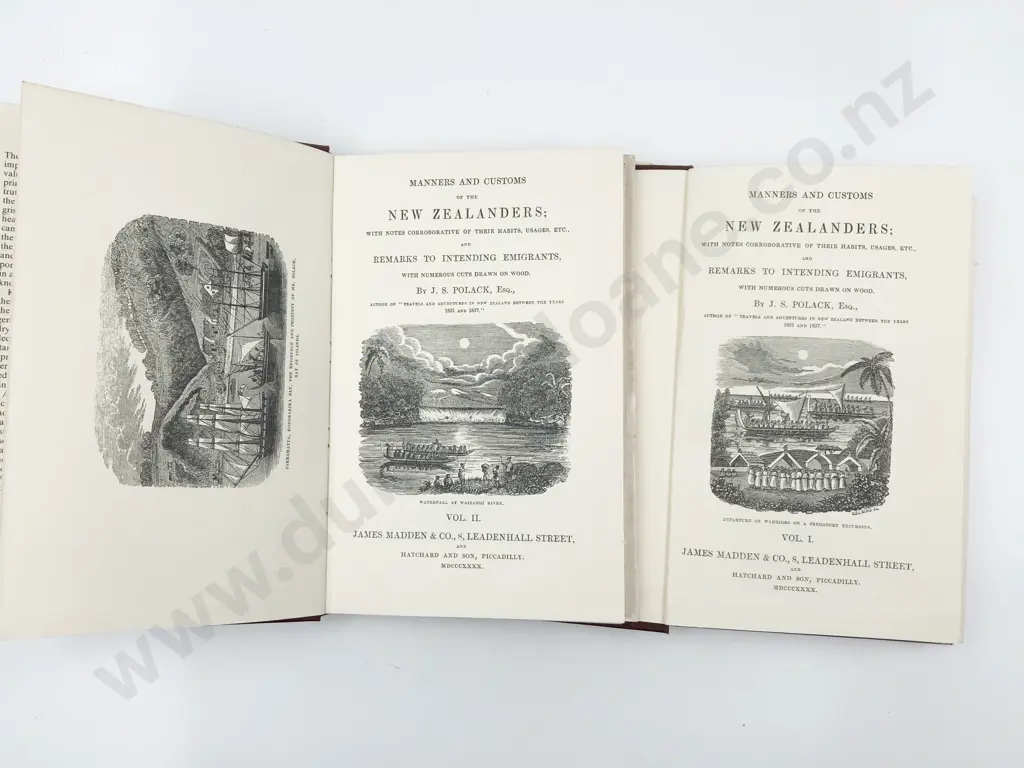 Polack J - Manners & Customs of the New Zealanders (2 Volumes) Image 1++