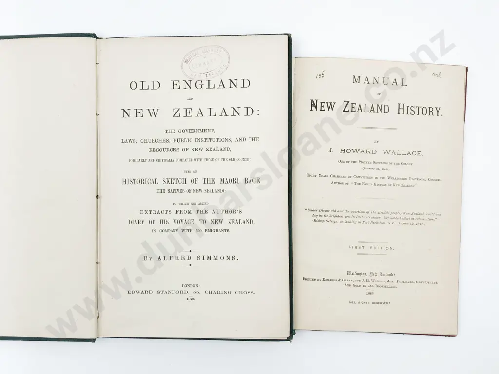 Two Late 19th Century NZ Historical Volumes Image 1++