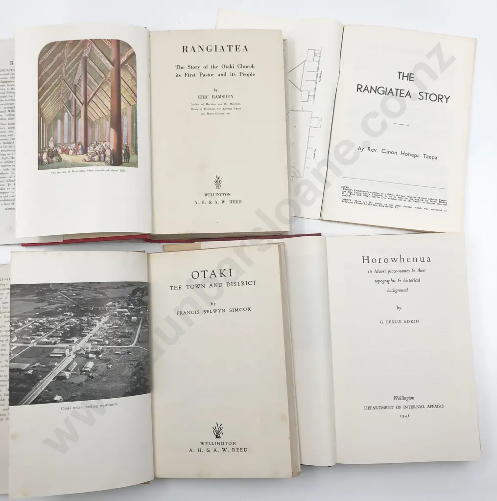 4 Volumes On Otaki Rangiatea & Horowhenua Image 1++