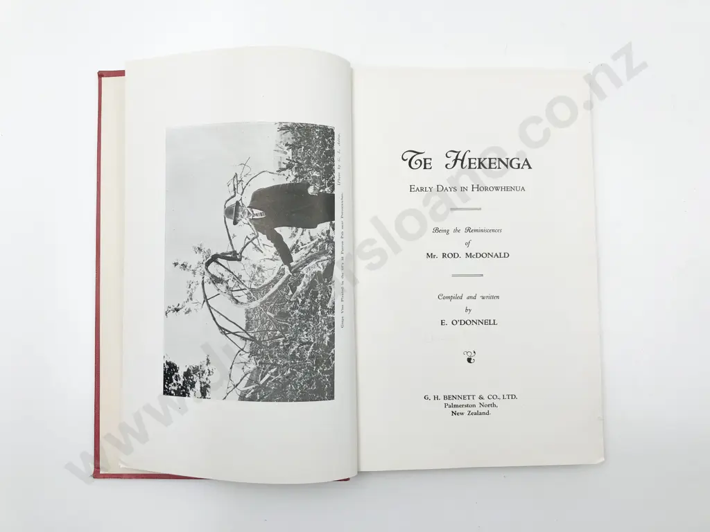 McDonald R A - Te Hekenga Reminiscences of Early Horowhenua Image 1++