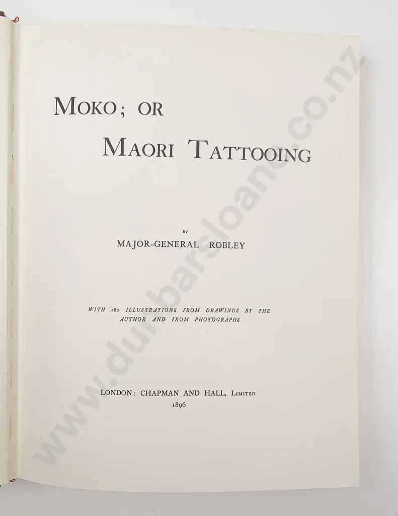 Robley Major-General - Moko; Or Maori Tattooing Image 1++