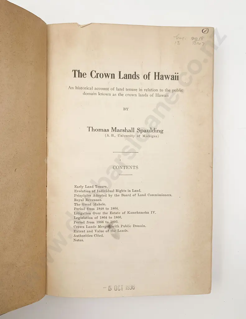 Collection Of Eleven Bound University Of Hawaii Papers 1923-35 Image 1++