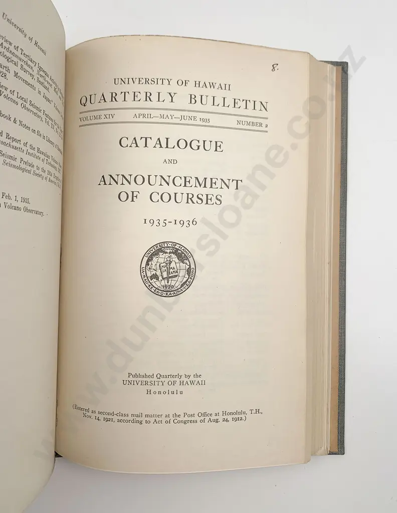 Collection Of Eleven Bound University Of Hawaii Papers 1923-35 Image 1++