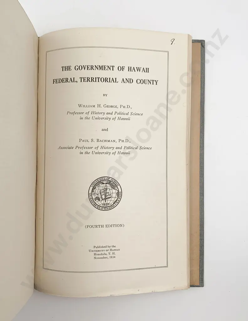 Collection Of Eleven Bound University Of Hawaii Papers 1923-35 Image 1++