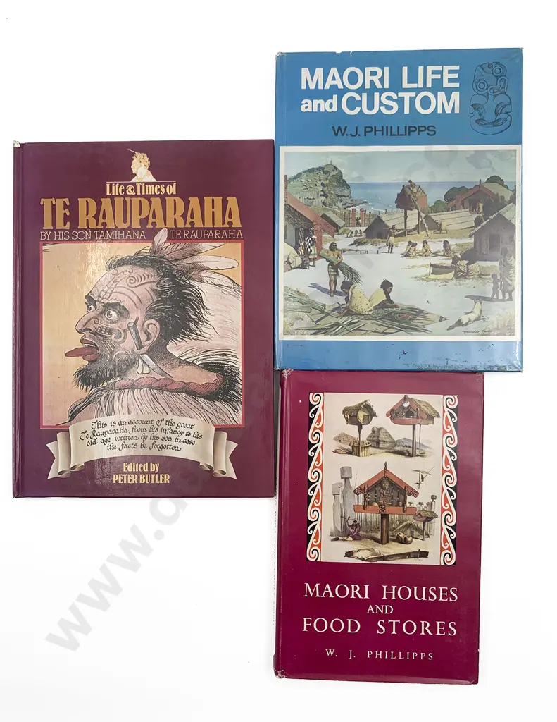 Phillipps W J - Maori Houses And Food Stores Image 1++