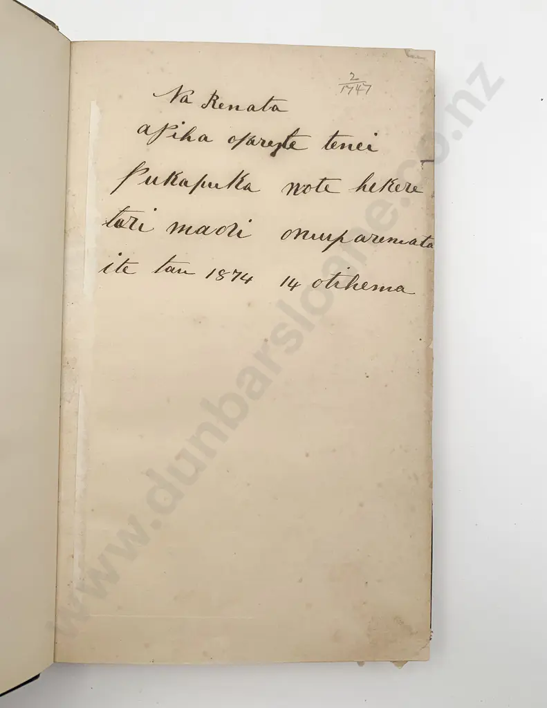 Fenton Francis Dart - Suggestions For A History of the Origin And Migrations of the Maori People Image 1++