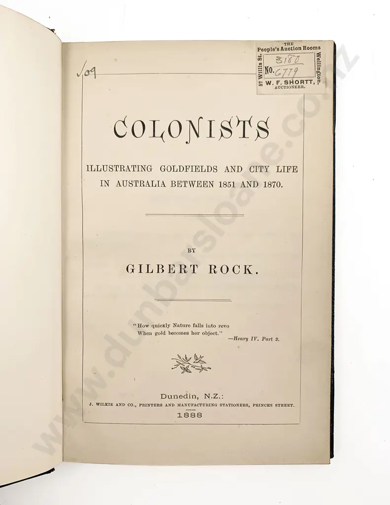 Rock Gilbert - Colonists Image 1++