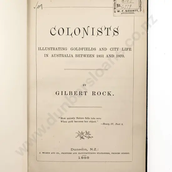 Rock Gilbert - Colonists