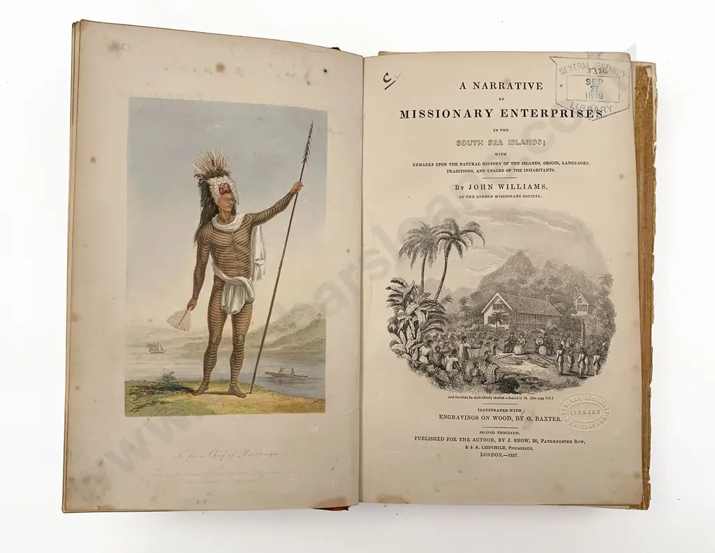 Williams John - A Narrative of Missionary Enterprises To The South Sea Islands Image 1++