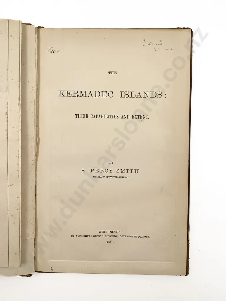 Smith S Percy - The Kermadec Islands Image 1++