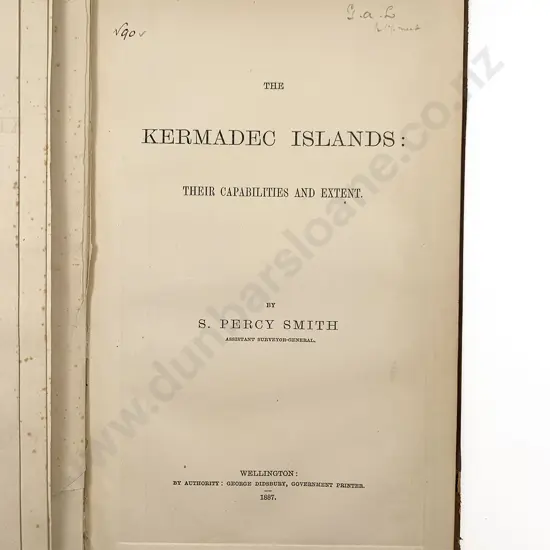 Smith S Percy - The Kermadec Islands