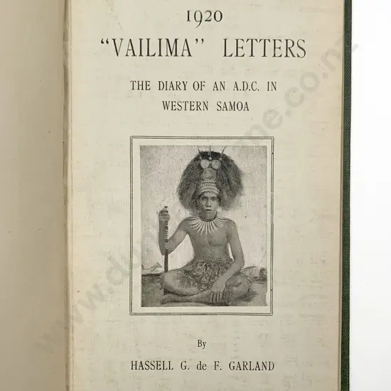 Garland Hassell G de F - 1920 "Vailima" Letters