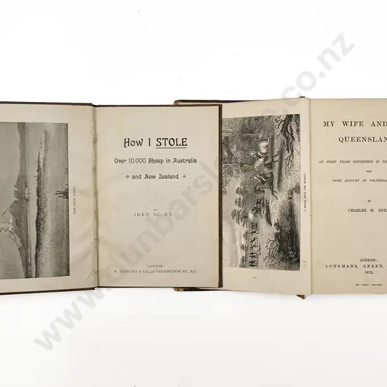 Two 19th Century Australian Volumes . How I Stole Over 10
