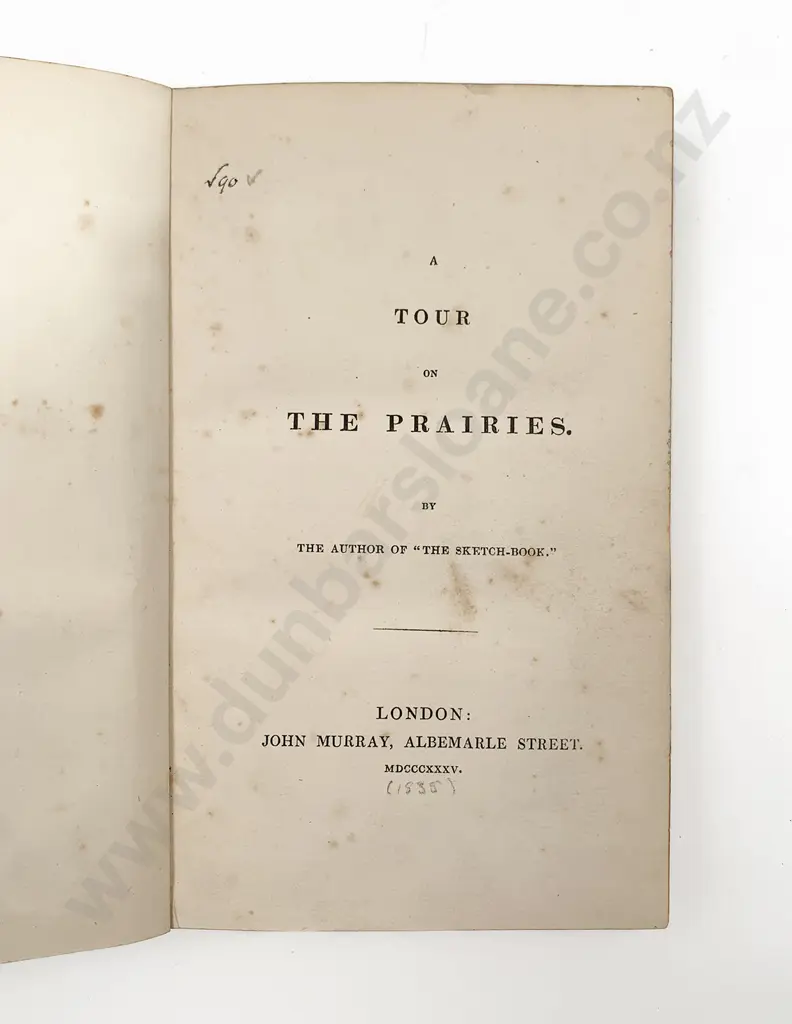 Washington Irving - A Tour On The Prairies Image 1++