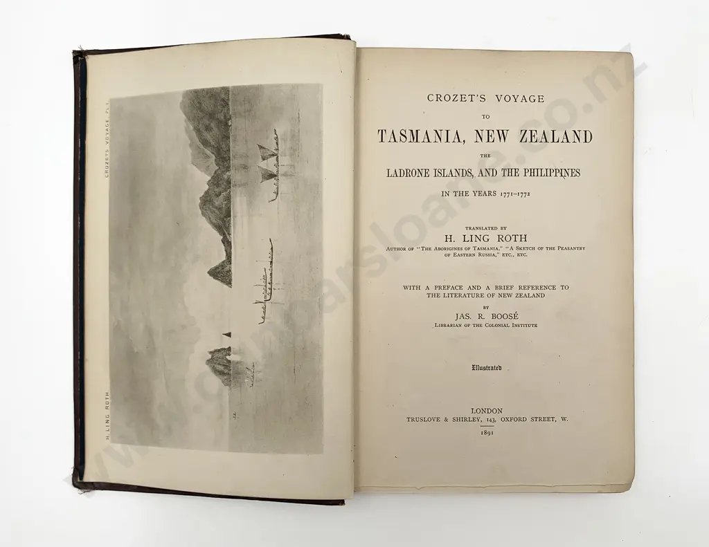Roth H Ling (Trans) Crozet's Voyage to Tasmania Image 1++