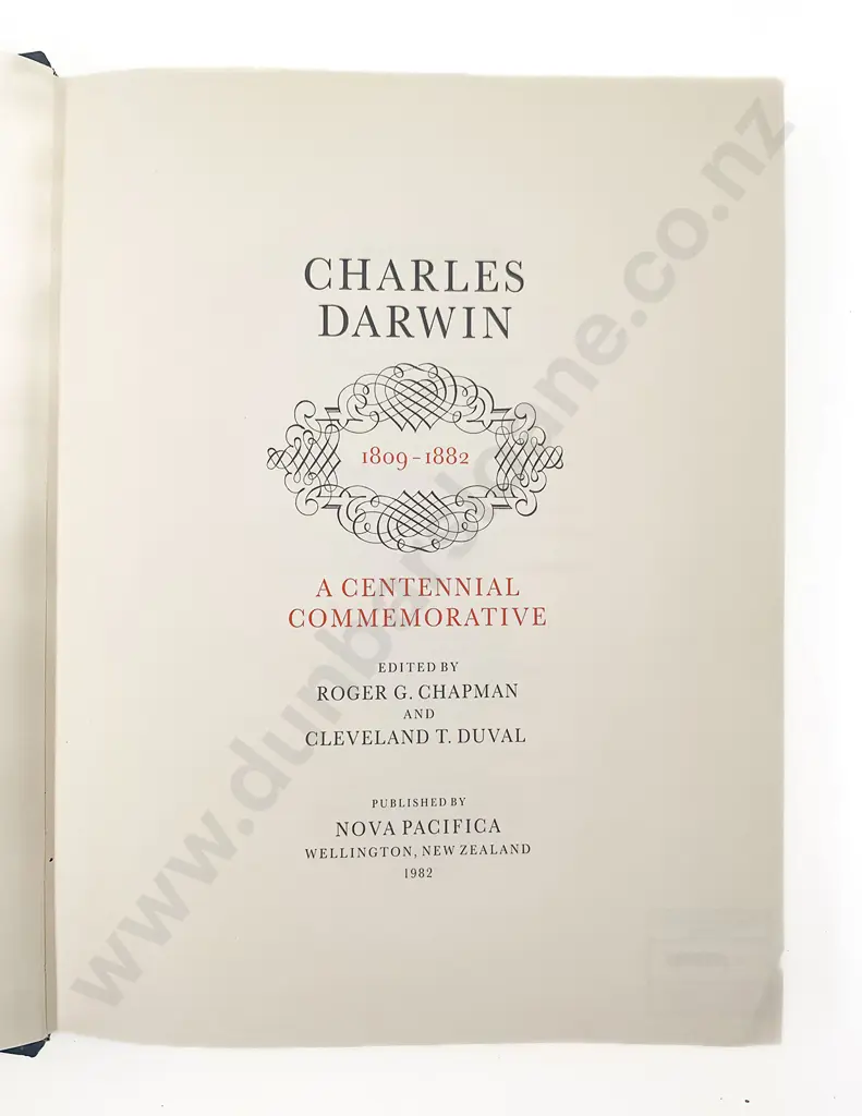 Chapman Roger G & Duval Cleveland T (Editors) - Charles Darwin 1809-1882 Image 1++