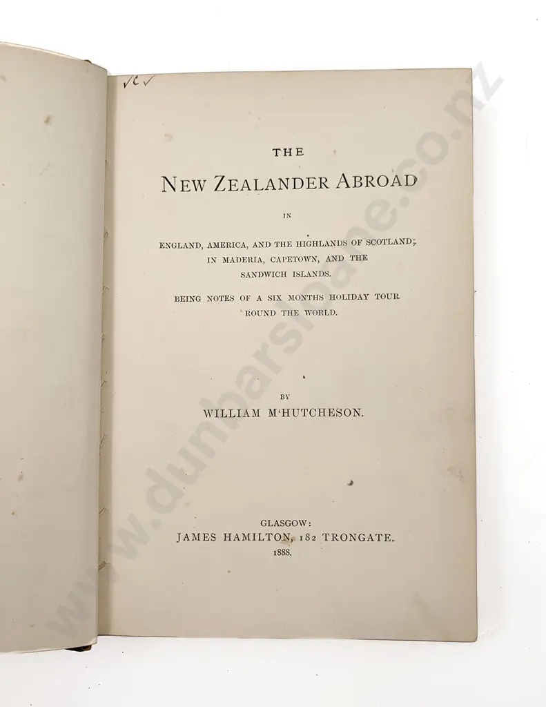 M'Hutcheson William - The New Zealander Abroad Image 1++
