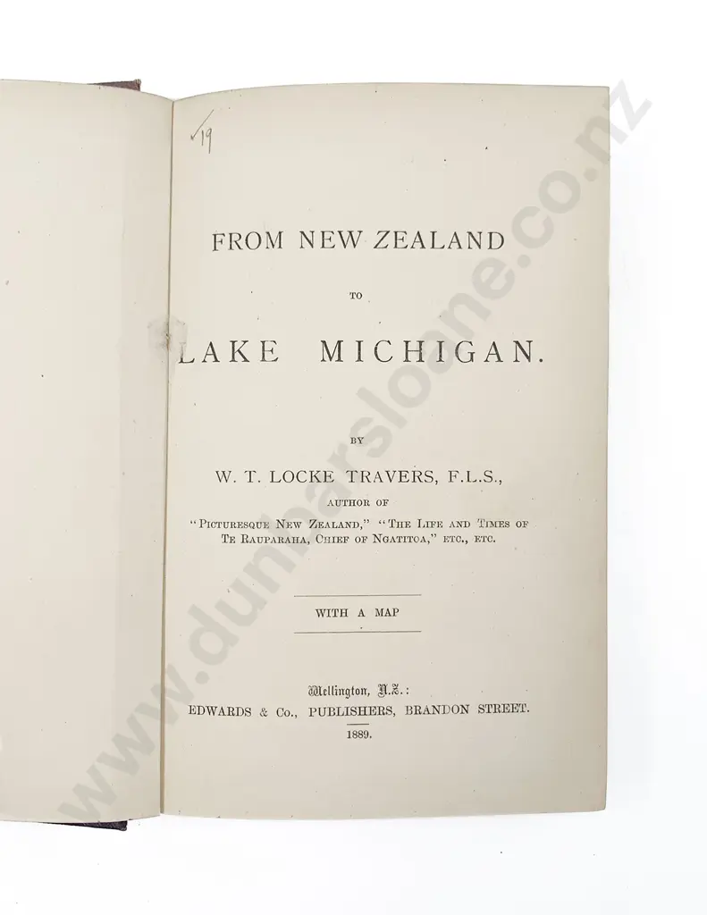 Travers W T Locke - From New Zealand to Lake Michigan Image 1++
