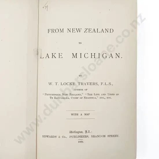 Travers W T Locke - From New Zealand to Lake Michigan