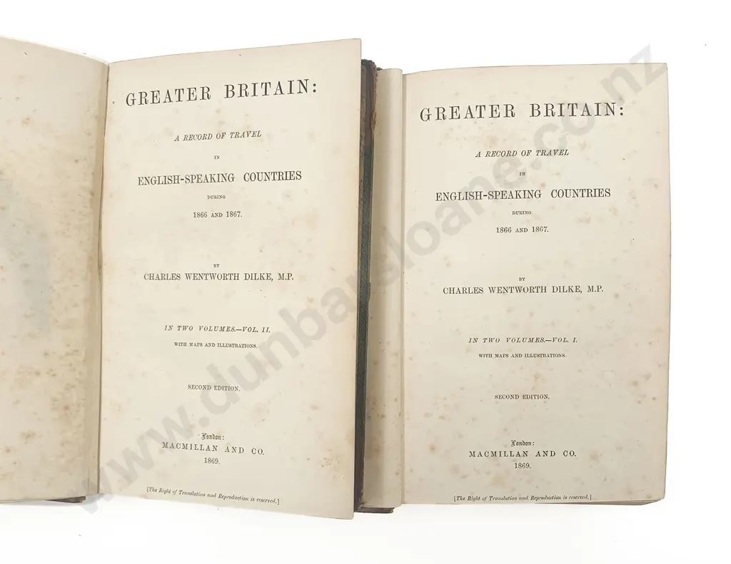 Dilke Charles Wentworth - Greater Britain (2 Volumes) Image 1++