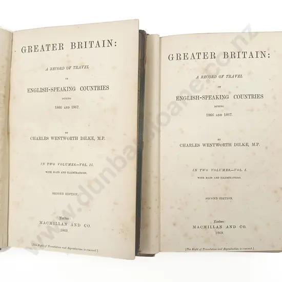 Dilke Charles Wentworth - Greater Britain (2 Volumes)