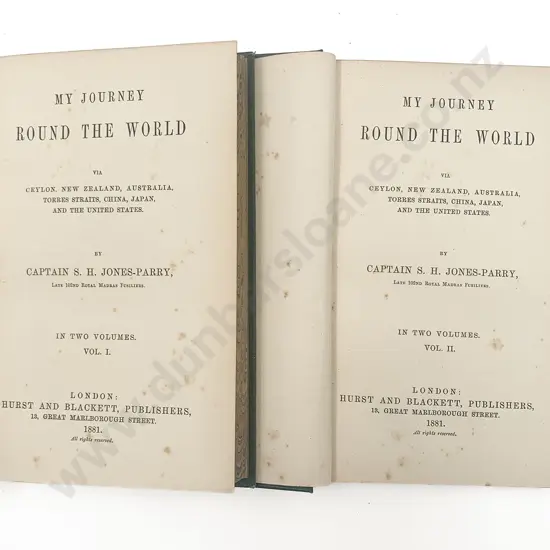Jones-Parry Captain S H - My Journey Round The World (2 Volumes)