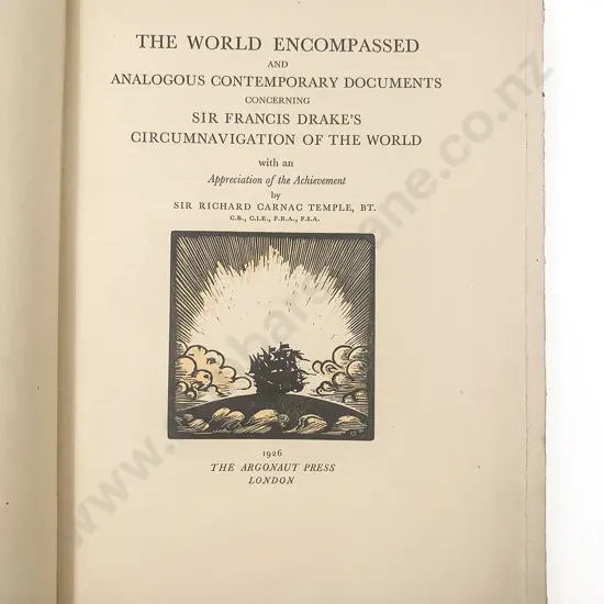 Temple Sir richard Carnac - The World Encompassed