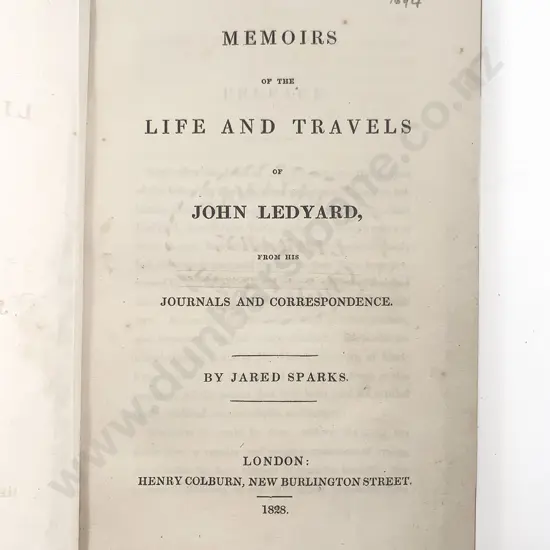 Sparks Jared - Memoirs of the Life And Travels of John Ledyard