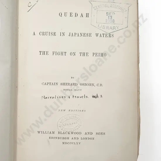 Osborn Captain Sherard - (Royal Navy) Quedah A Cruise In Japanese Waters