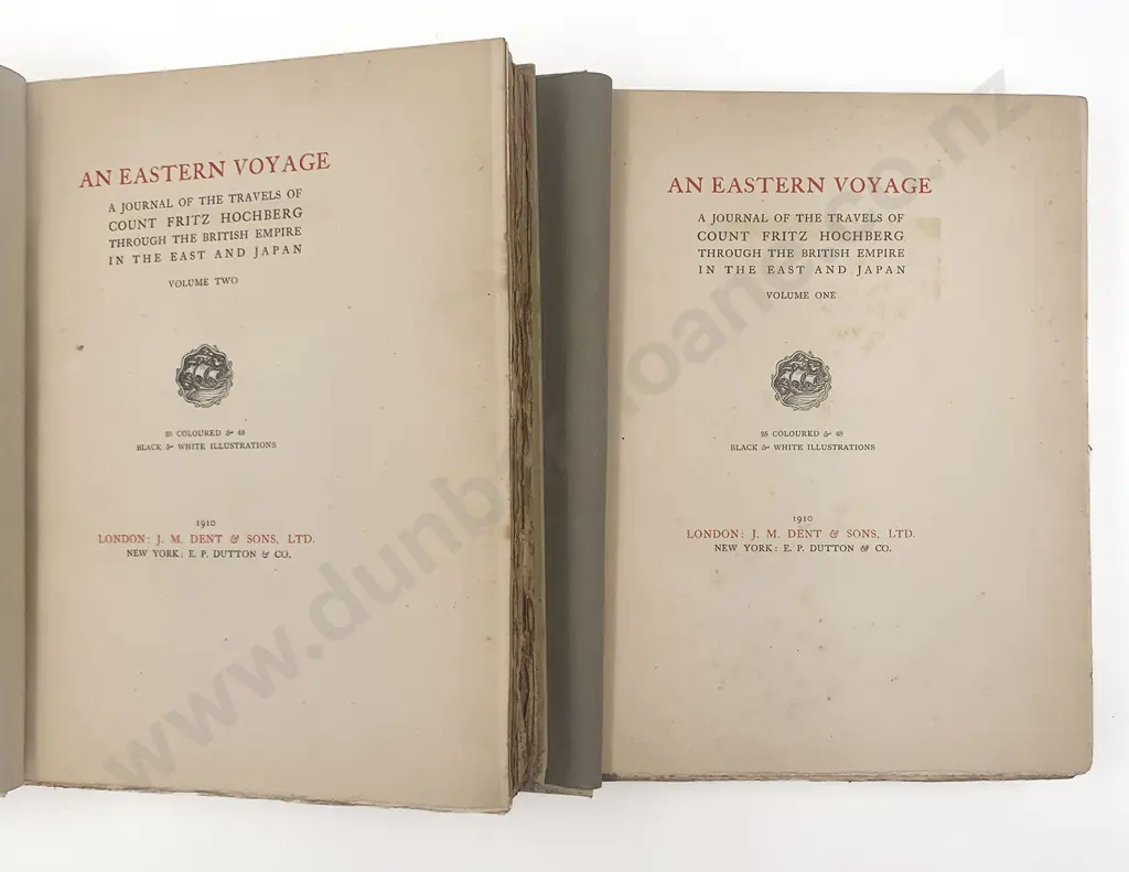 Hochberg, Count Fritz, An Eastern Voyage (2 Volumes) Image 1++