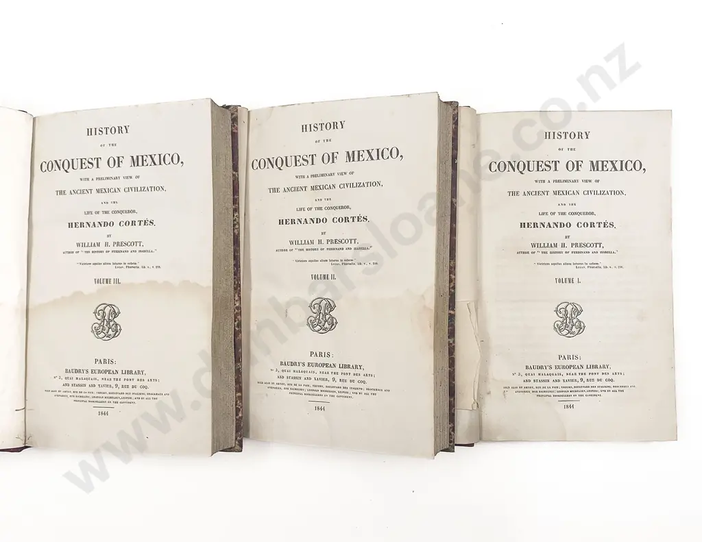 Prescott William H - History Of The Conquest Of Mexico (3 Volumes) Image 1++
