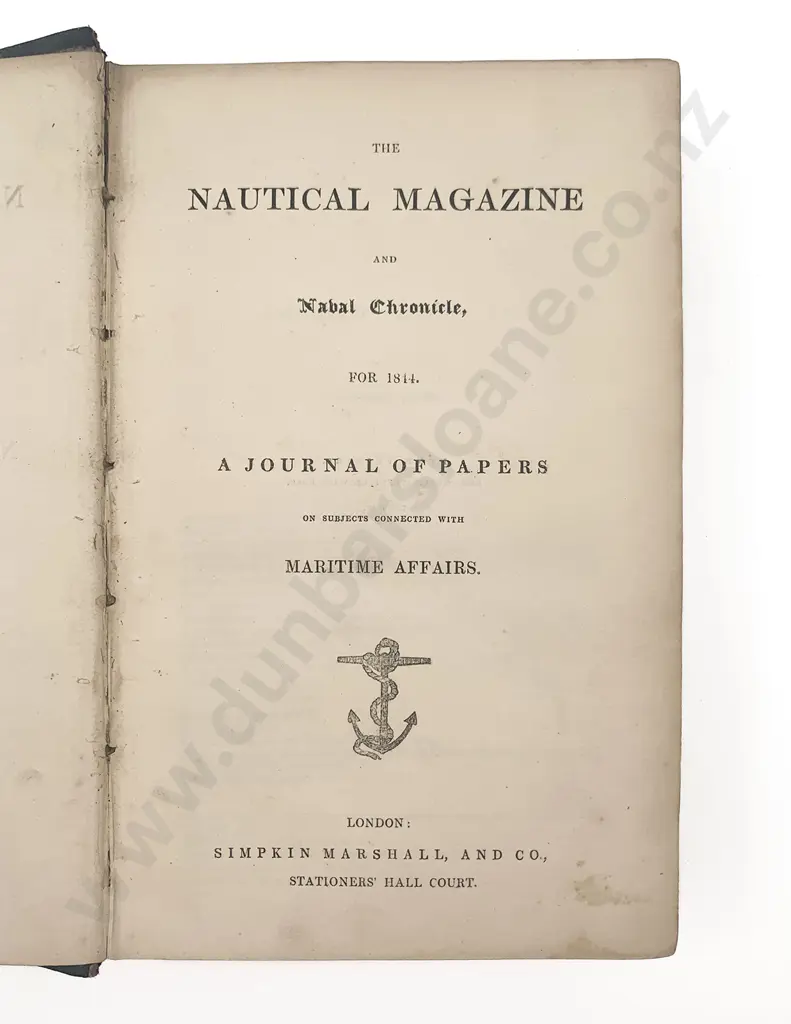 (-) The Nautical Magazine and Naval Chronicle For 1844 Image 1++
