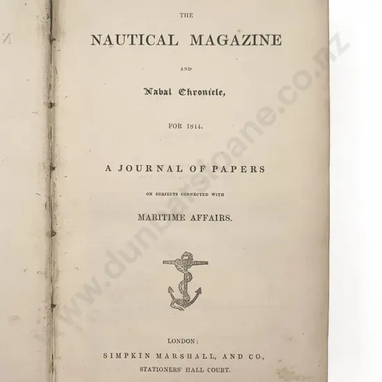 (-) The Nautical Magazine and Naval Chronicle For 1844