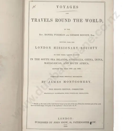 Montgomery James - Voyages and Travels Round The World