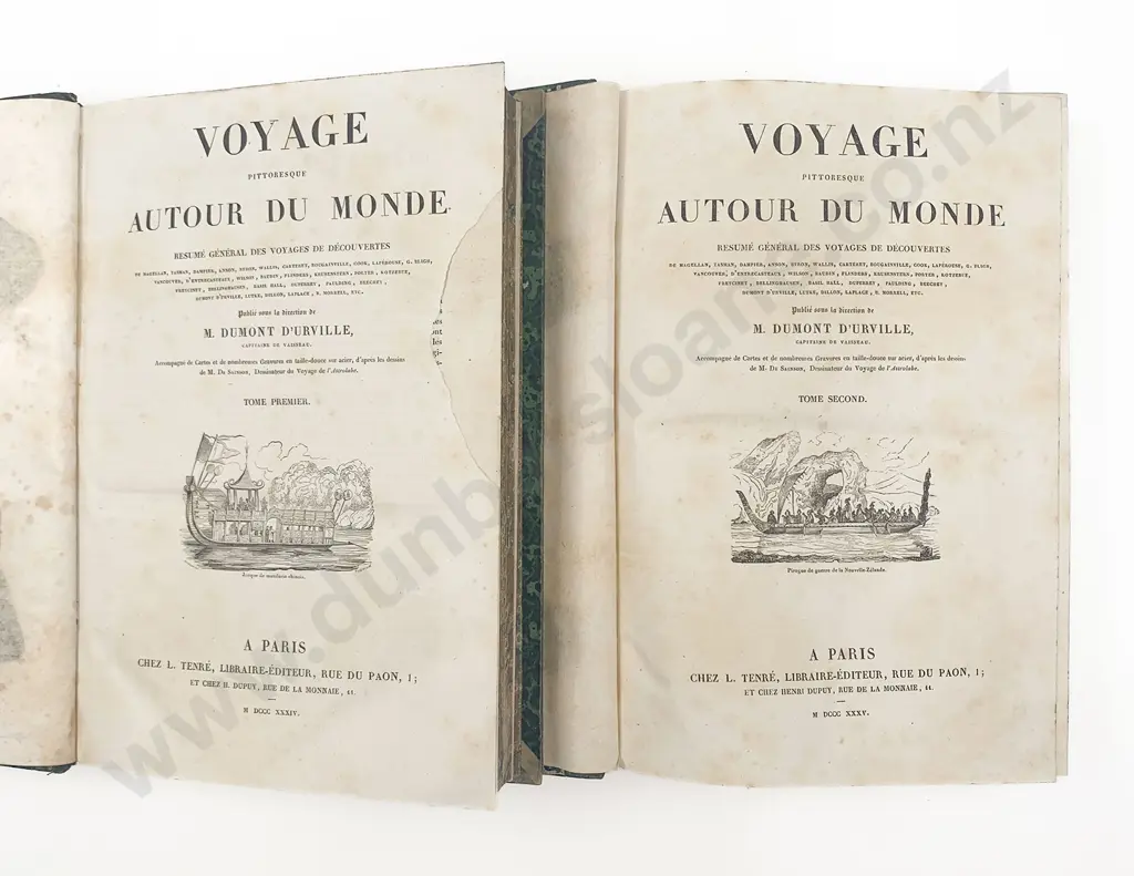 D'Urville Dumont - Voyage Pittoresque Autour Du Monde (2 Volumes) Image 1++