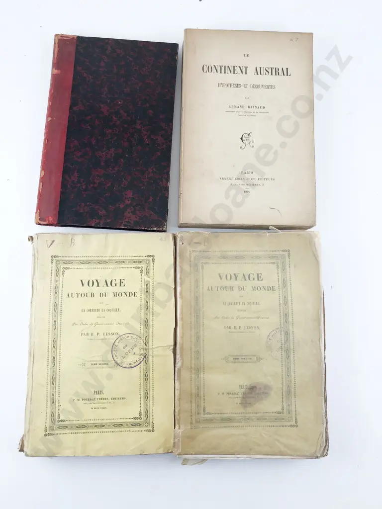 Four 19th Century French Travel & Discovery Volumes Image 1++