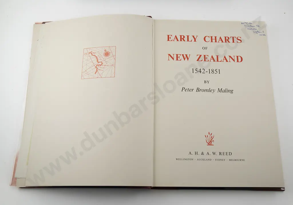 Maling Peter Bromley - Early Charts Of New Zealand 1542-1851 Image 1++