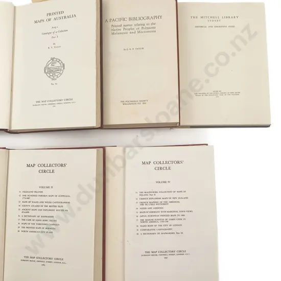 5 Volumes On Maps The Mitchell Library & Pacific Bibliography