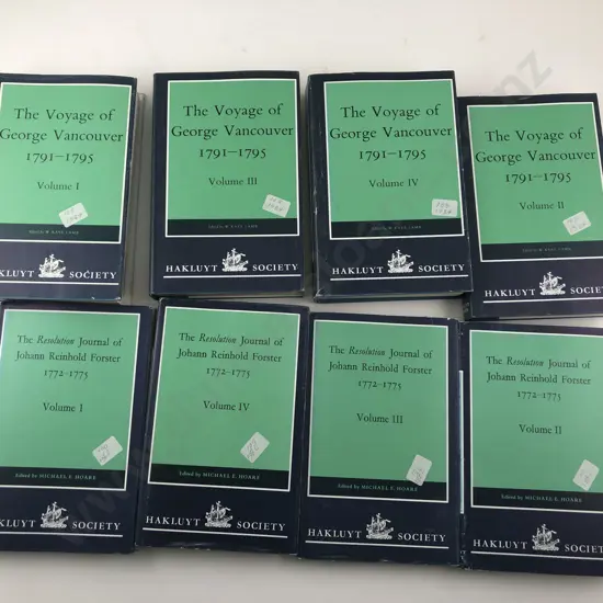 8 Hakluyt Society Volumes (2 Sets Of Four)