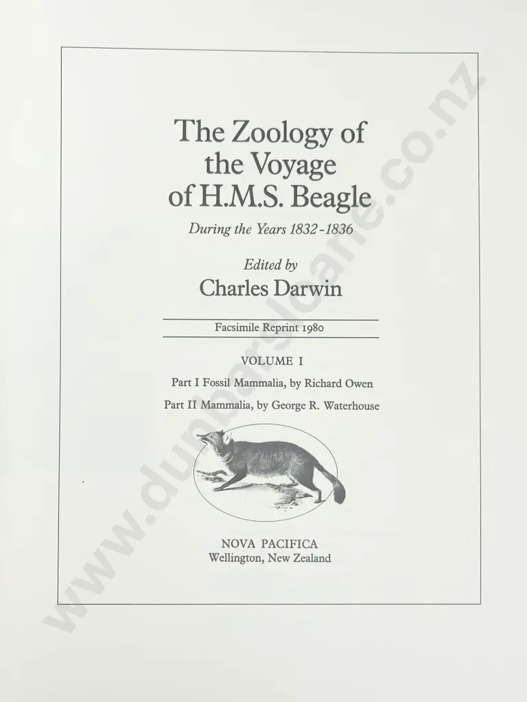 Darwin, Charles, The Zoology of the Voyage of H.M.S. Beagle (3 Volumes) Image 1++