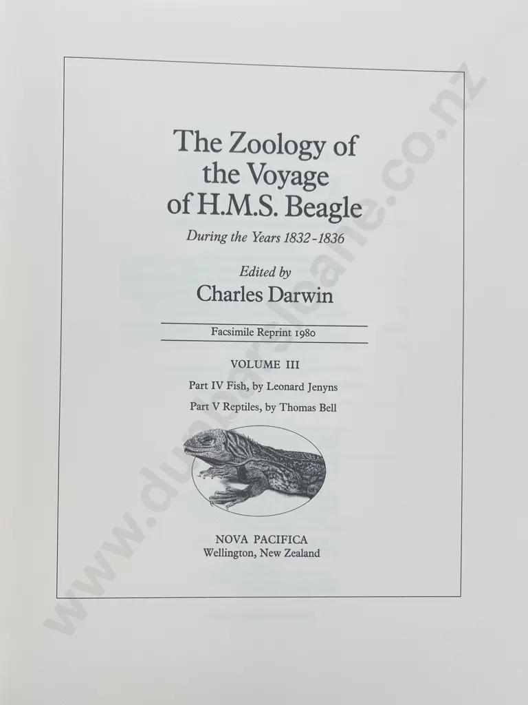 Darwin, Charles, The Zoology of the Voyage of H.M.S. Beagle (3 Volumes) Image 1++