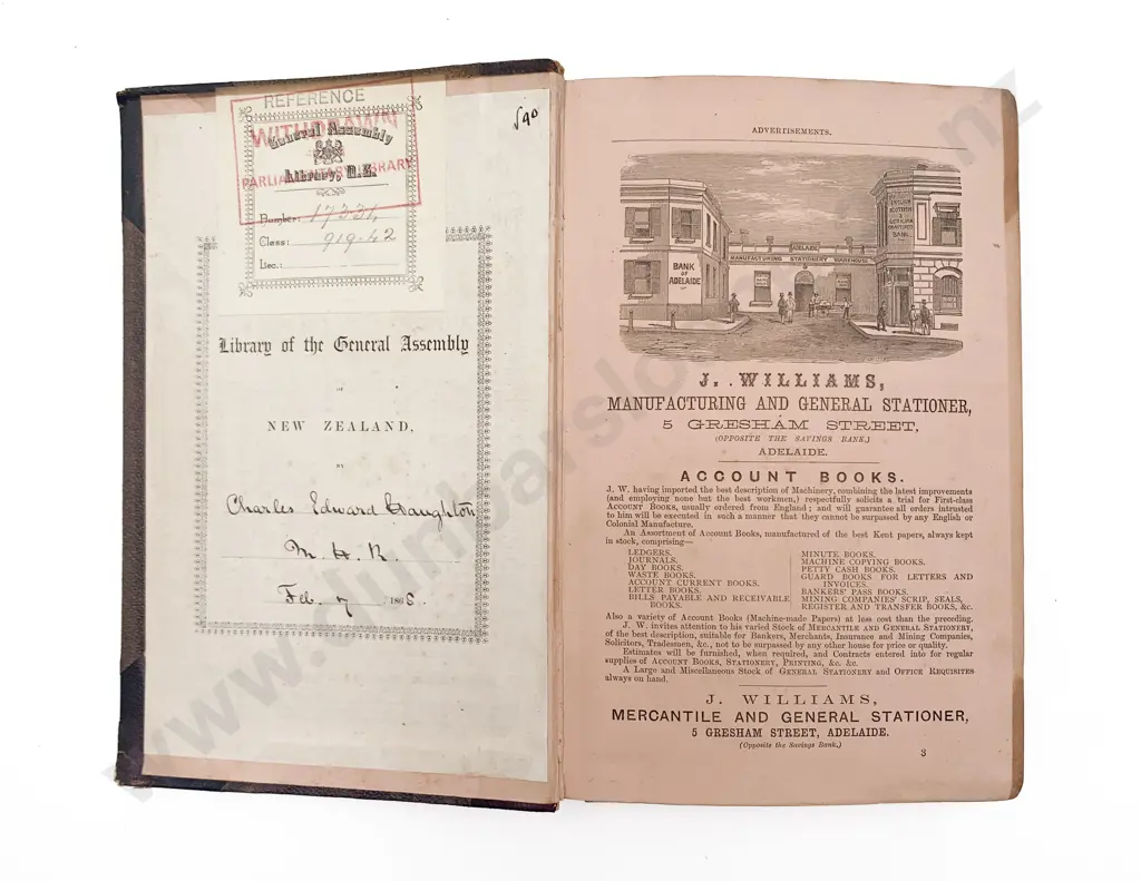 Whitworth Robert P - Bailliere's South Australian Gazetter and Road Guide Image 1++