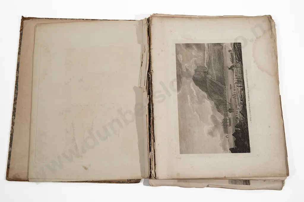 Dr T M Hocken (1836-1910) Personal Copy Of Cooks Third Voyage Folio Of Engravings Image 1++