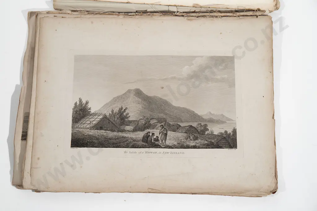 Dr T M Hocken (1836-1910) Personal Copy Of Cooks Third Voyage Folio Of Engravings Image 1++