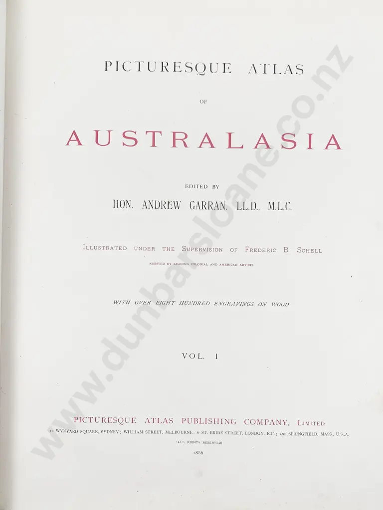 Garran Hon Andrew - Picturesque Atlas Of Australasia (3 Volumes) Image 1++