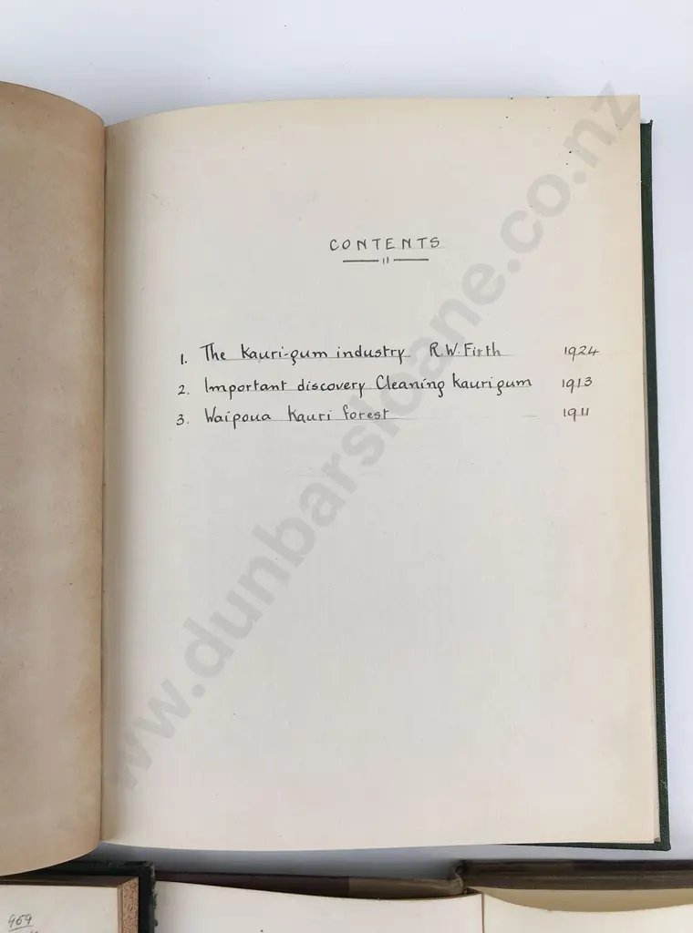 3 NZ Natural History Volumes Including Bound Pamphlets Image 1++