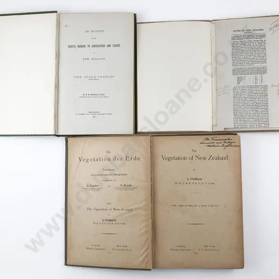 3 New Zealand Natural History Volumes